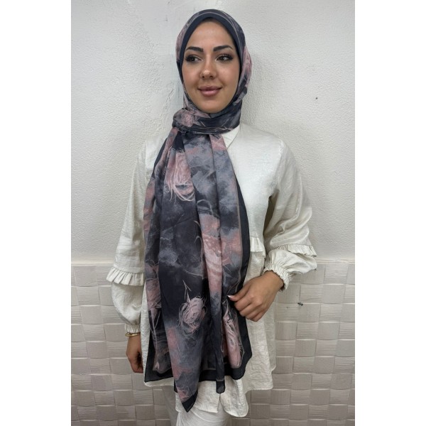Desenli Soft Şal 036A